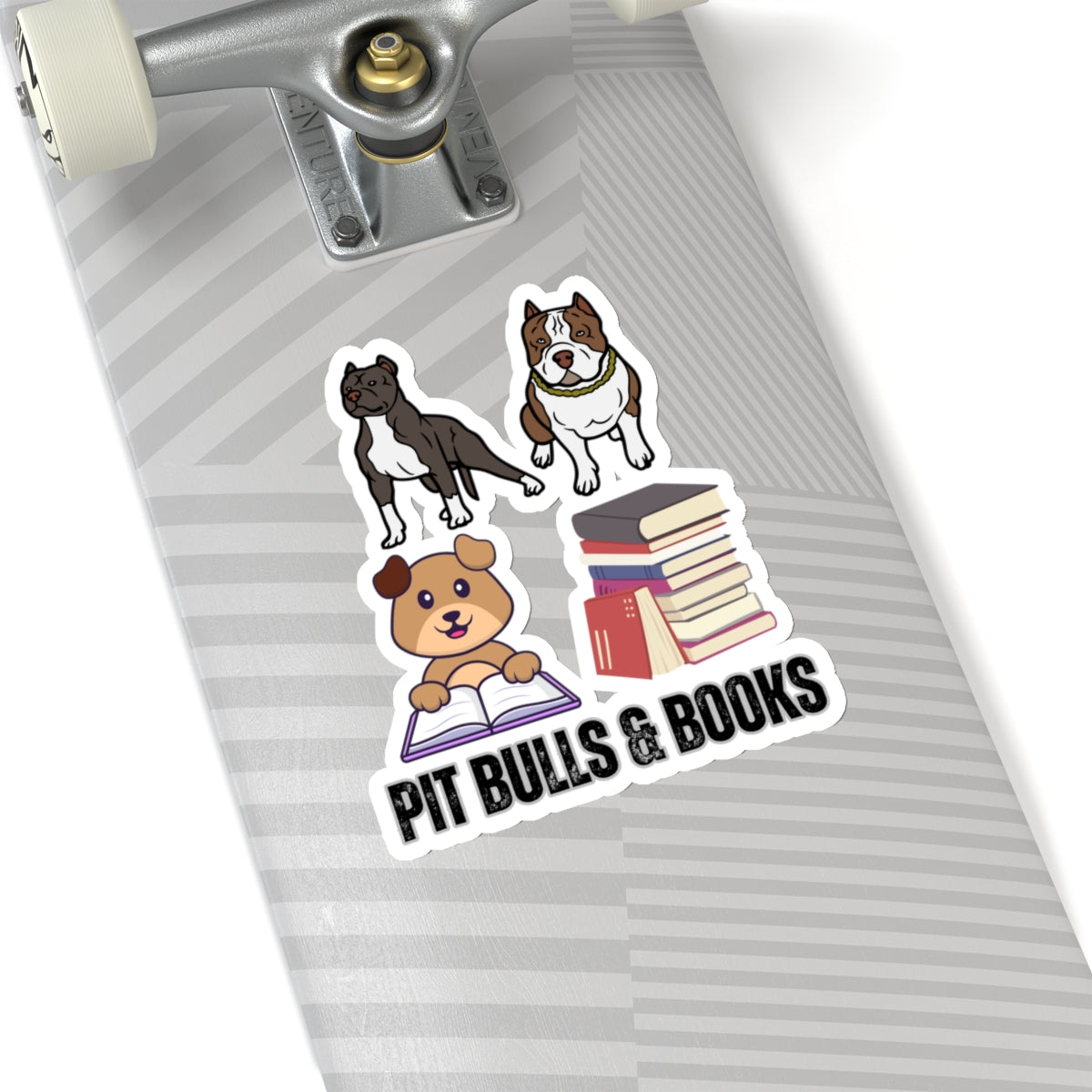 Pit Bull Sticker for Dog Lover gift for Pit Bull Mom gift for Pit Bull Lover for Book Lover sticker, Pit Bulls and Books Sticker