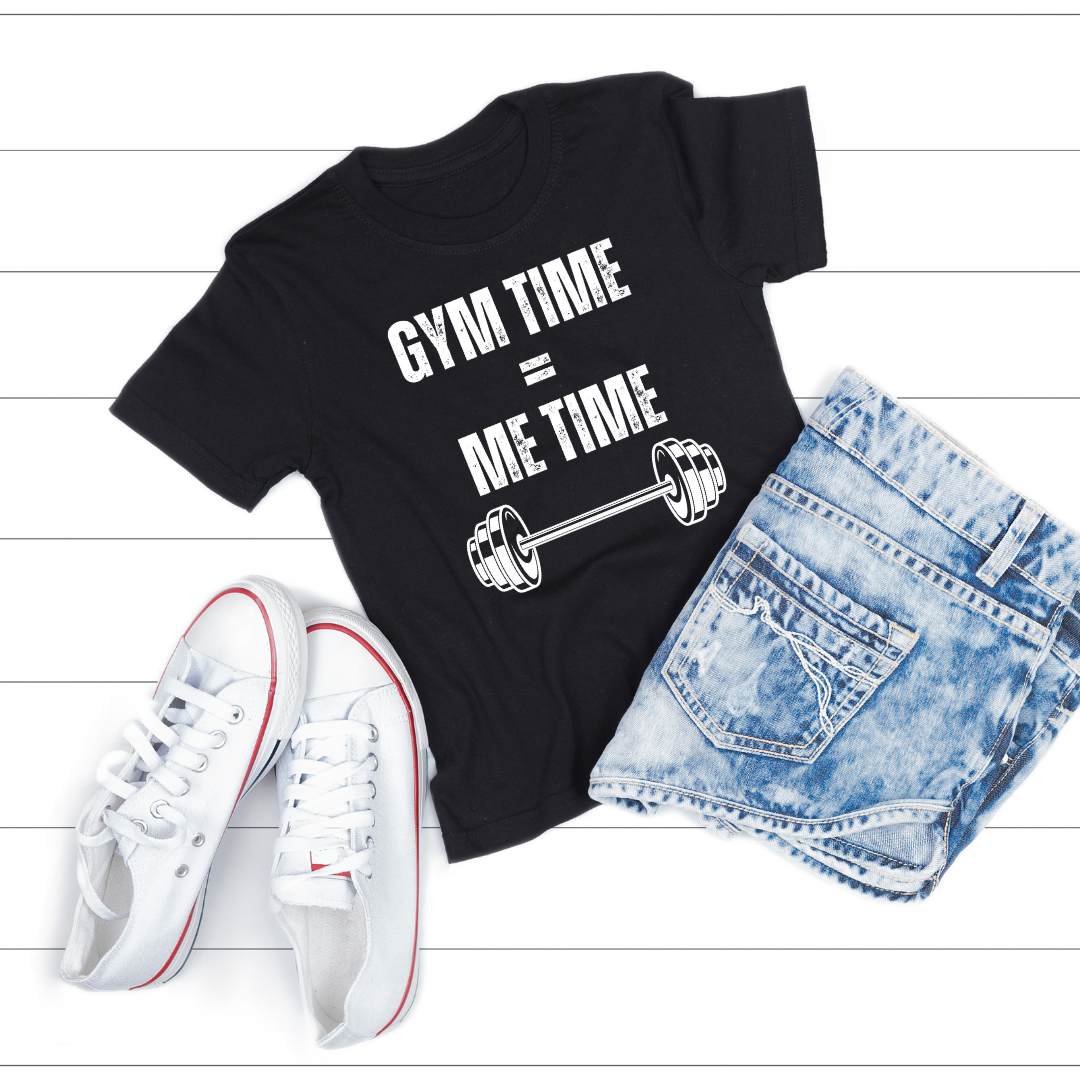 GYM TIME is Me TIME T-shirt Weightlifting T Shirt Workout T-shirt Gym Lover gift for Him Fitness gift Self Care Shirt