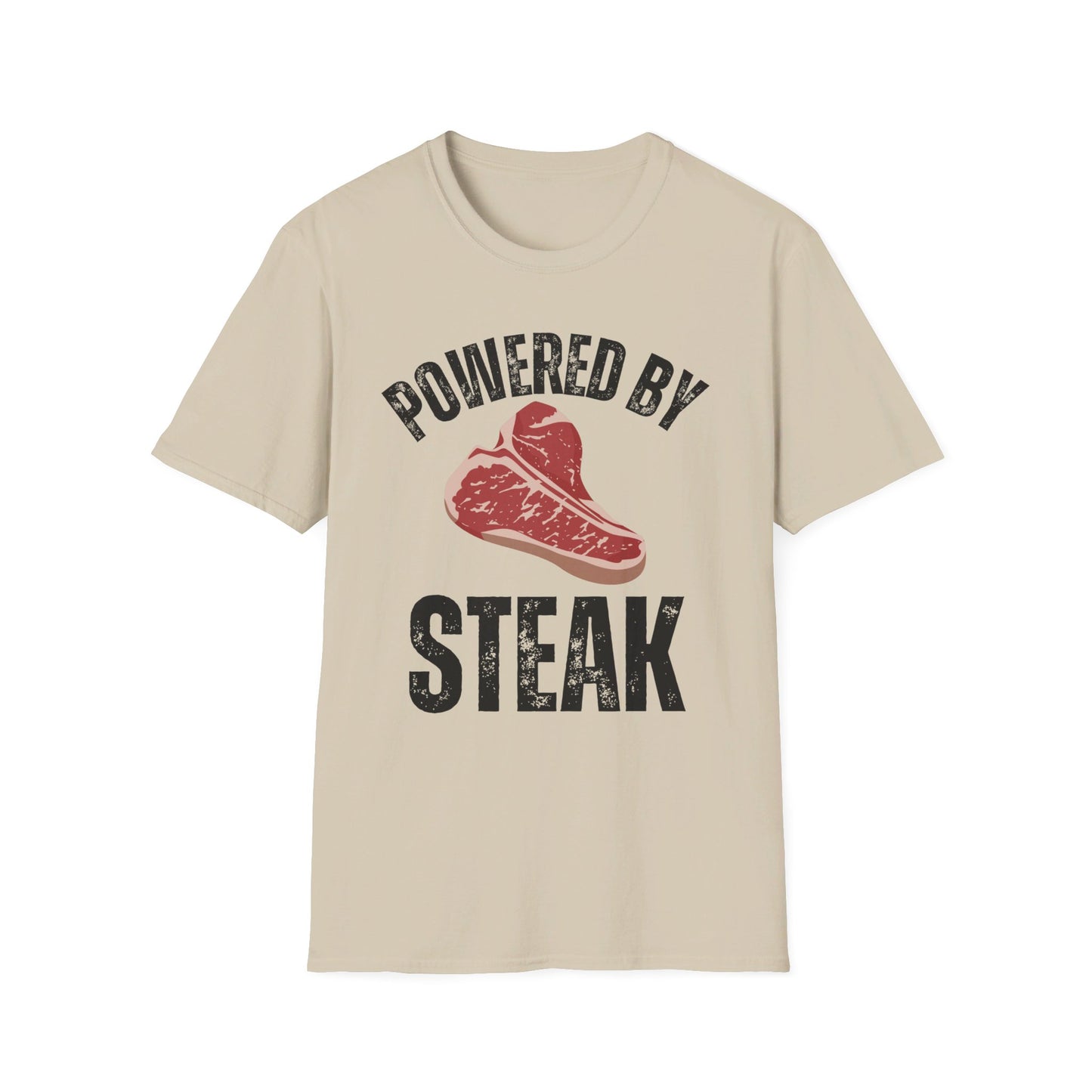 Steak Lover gifts for Meat Lover T Shirts for Carnivore gift for BBQ Lovers Tee Shirt for Barbecue gift Grilling Powered By Steak T-shirt