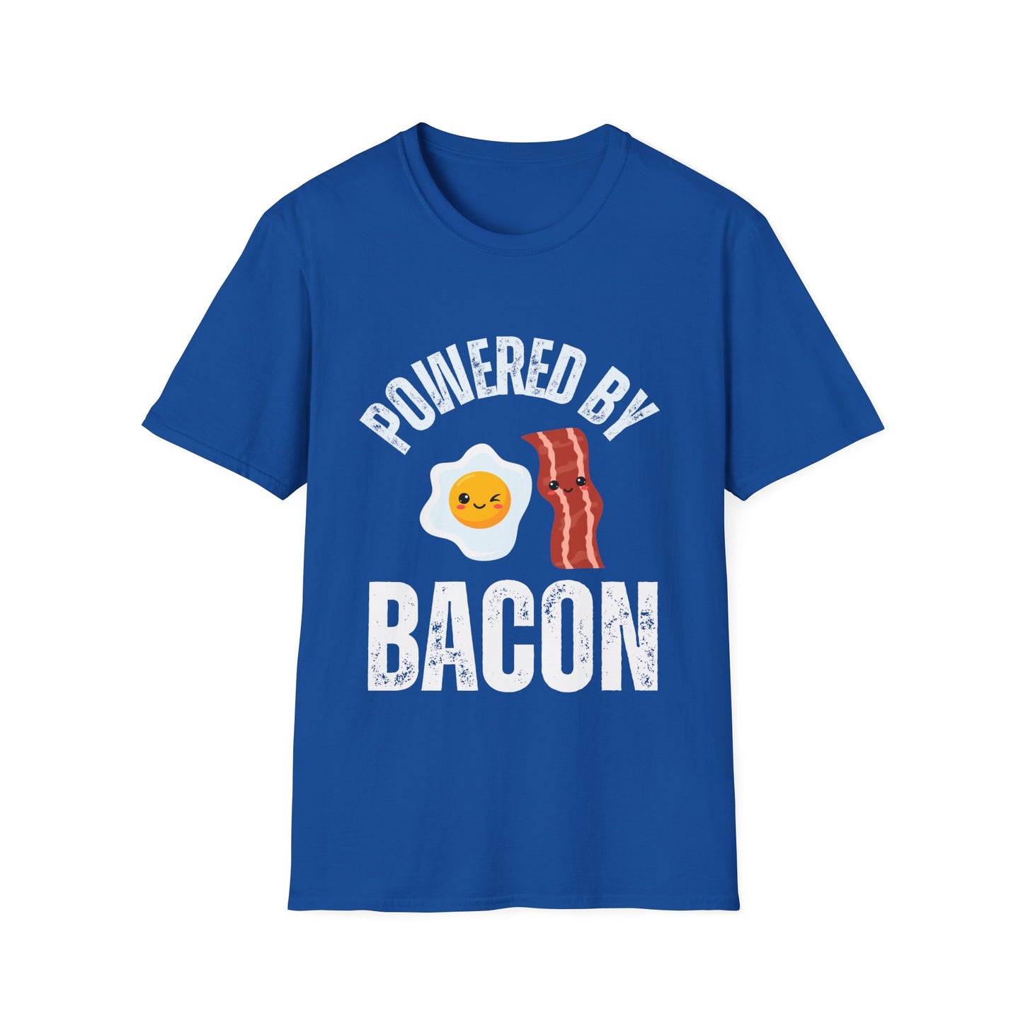 Powered By Bacon T Shirts Funny Meat Shirt - Bacon & Egg T-shirt for Meat Lover Gift for Bacon Lover Shirt for Carnivore gift for Meat T Shirt