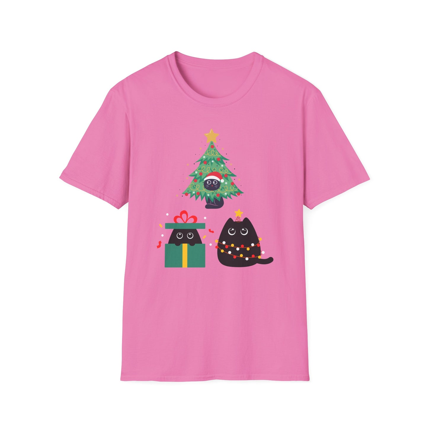 Funny Black Cat Shirt for Christmas gift for Cat Lover gifts for Cat Mom presents for Christmas Women's T Shirts for Her gifts for Her
