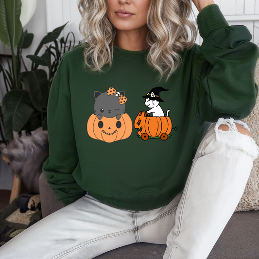 Cat Halloween Sweatshirt for Black Cat Lover Gift for Her gifts for Cat Mom Sweatshirt for Halloween gifts Cute Sweatshirt Gift for Daughter