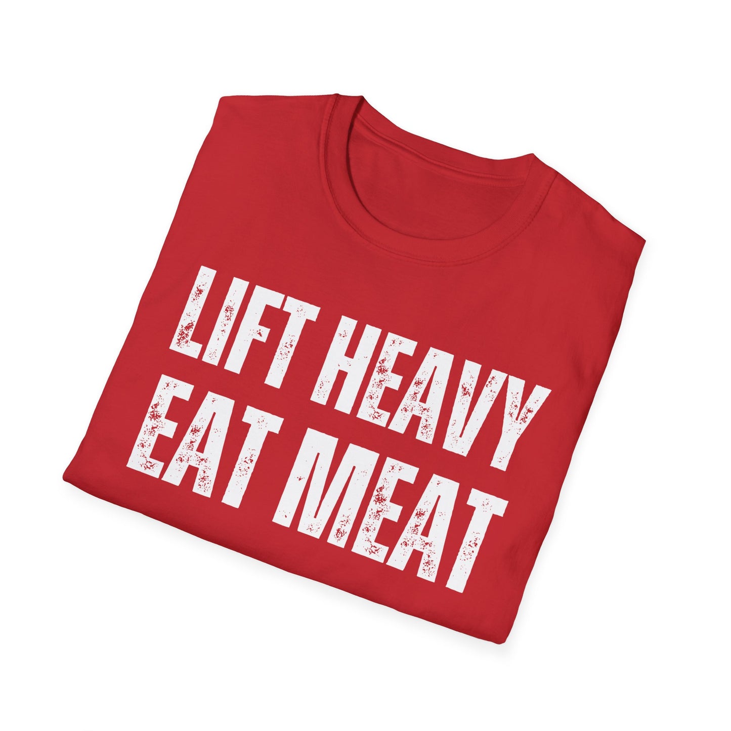 Workout Shirt for Gym Lover gift Fitness T Shirt for Powerlifting gift for Carnivore gift for Meat Lover shirt Lift Heavy Eat Meat T-shirt