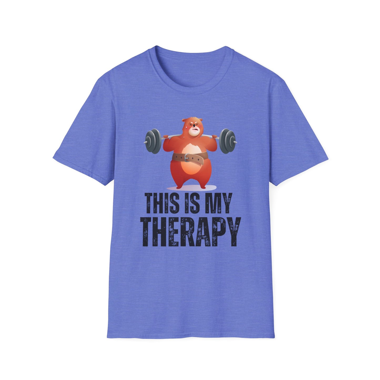 Funny Bear Working out T-shirt for Gym Lover gift for Weightlifting Lover Shirt The GYM is my THERAPY T Shirt