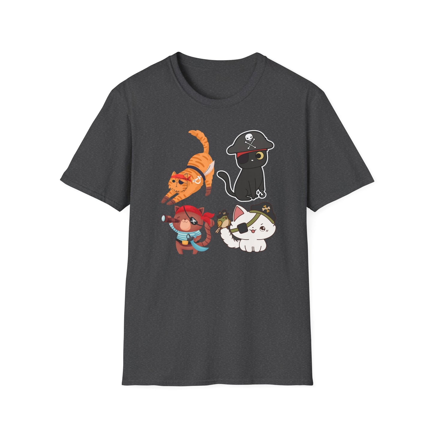 Pirate Cat Shirt for Halloween T-shirts for Funny Cat Halloween gifts Cute Cat Halloween T Shirt for Halloween gift for Cat Lovers gift idea
