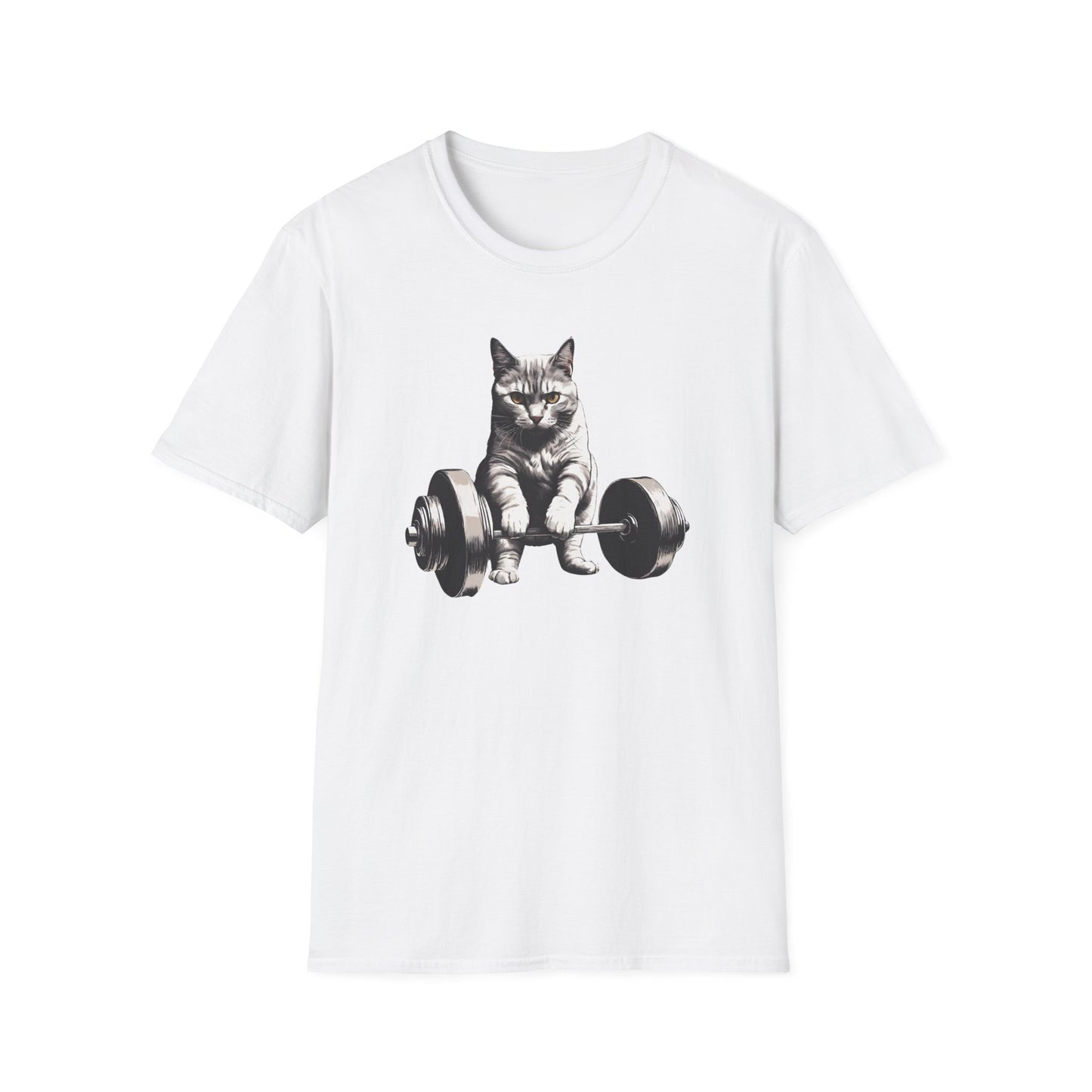 Cat Deadlifting Shirt for Gym Rat gifts for Workout Lover gift Cat Lover T-shirt Funny Cats Lifting Weights Kitty Powerlifting Weightlifting