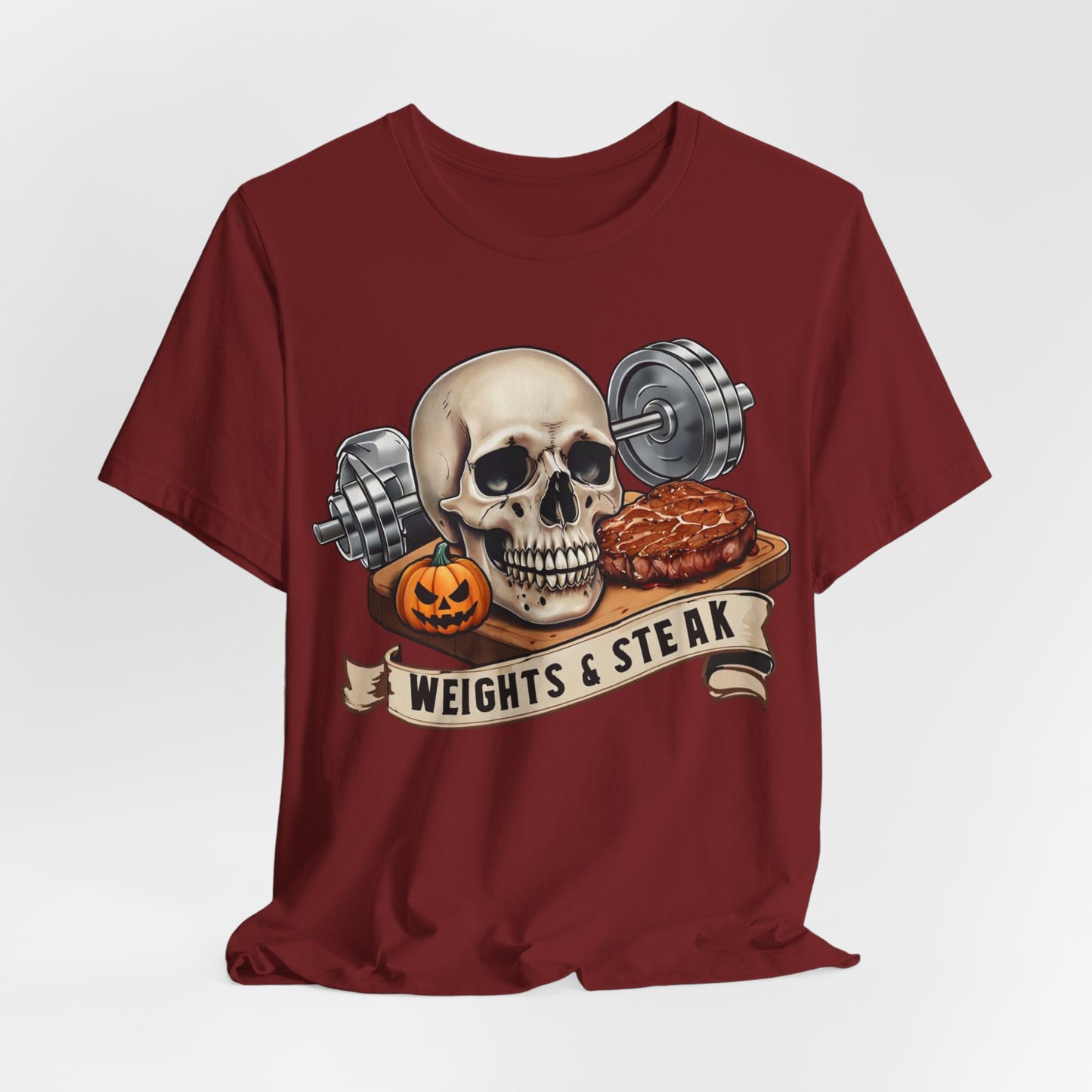 Halloween Skeleton T-Shirt, Men's Women's Unisex Tee, Lightweight Shirt, Funny Costume Top, Spooky Graphic Apparel