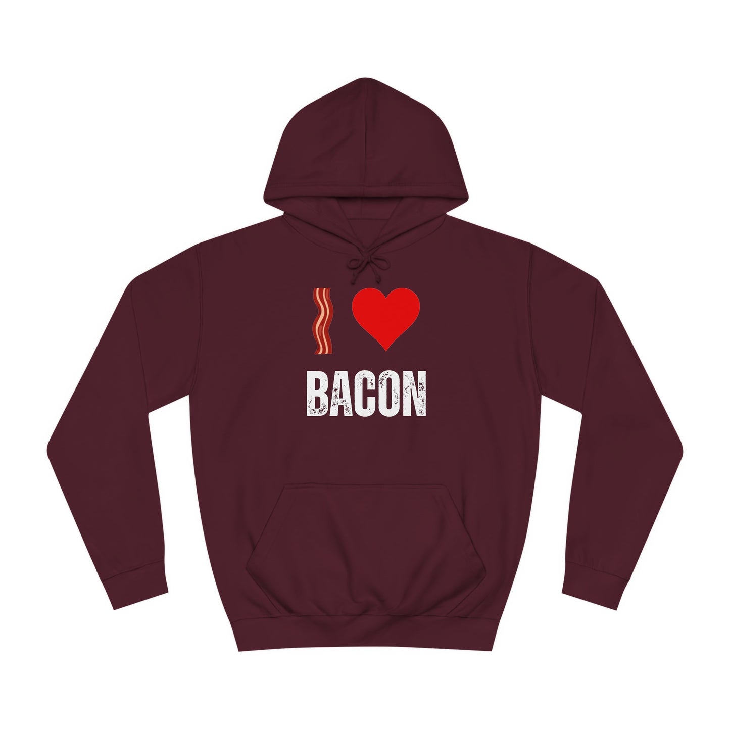 I Love Bacon Hoodie for Meat Lover gift for Him gifts Breakfast Lover Sweatshirt I Heart Bacon Hoodie