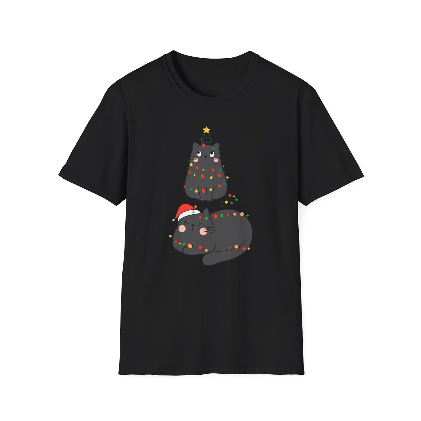 Comfy Cat Shirt for Christmas gift for Cat Lovers T-shirt for Cats Mom gifts for Friends Birthday presents for Cat Enthusiast Tshirts Her