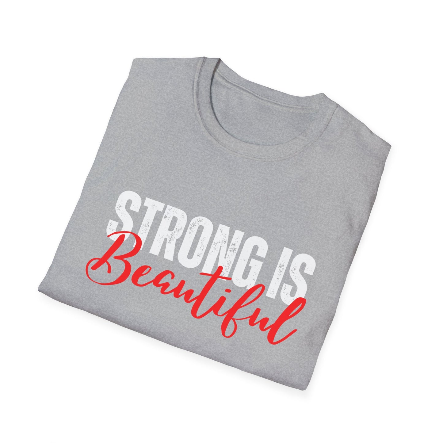 Strong is Beautiful Workout Shirt for Fitness Lover gift for Gym T-shirt for Workout Lover gift for Her Weightlifting Tee Powerlifting