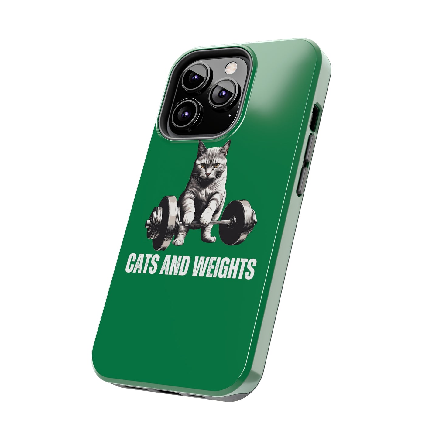 CATS & Weights iPhone case for Gym Lover gift for Cat Lover gifts for Fitness Lover Funny Cat Phone case Workout case