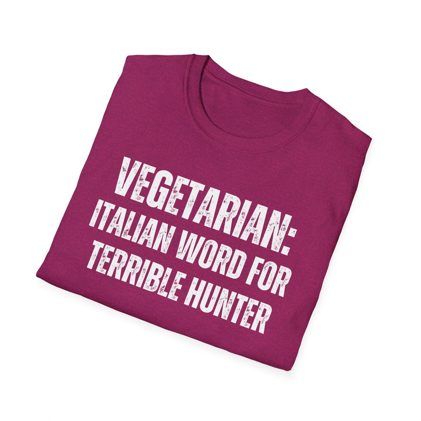 Hunting T Shirt for Funny Hunting Shirts for Hunter gift for Outdoors man gifts for hunting Season VEGETARIAN Definition for Terrible Hunter