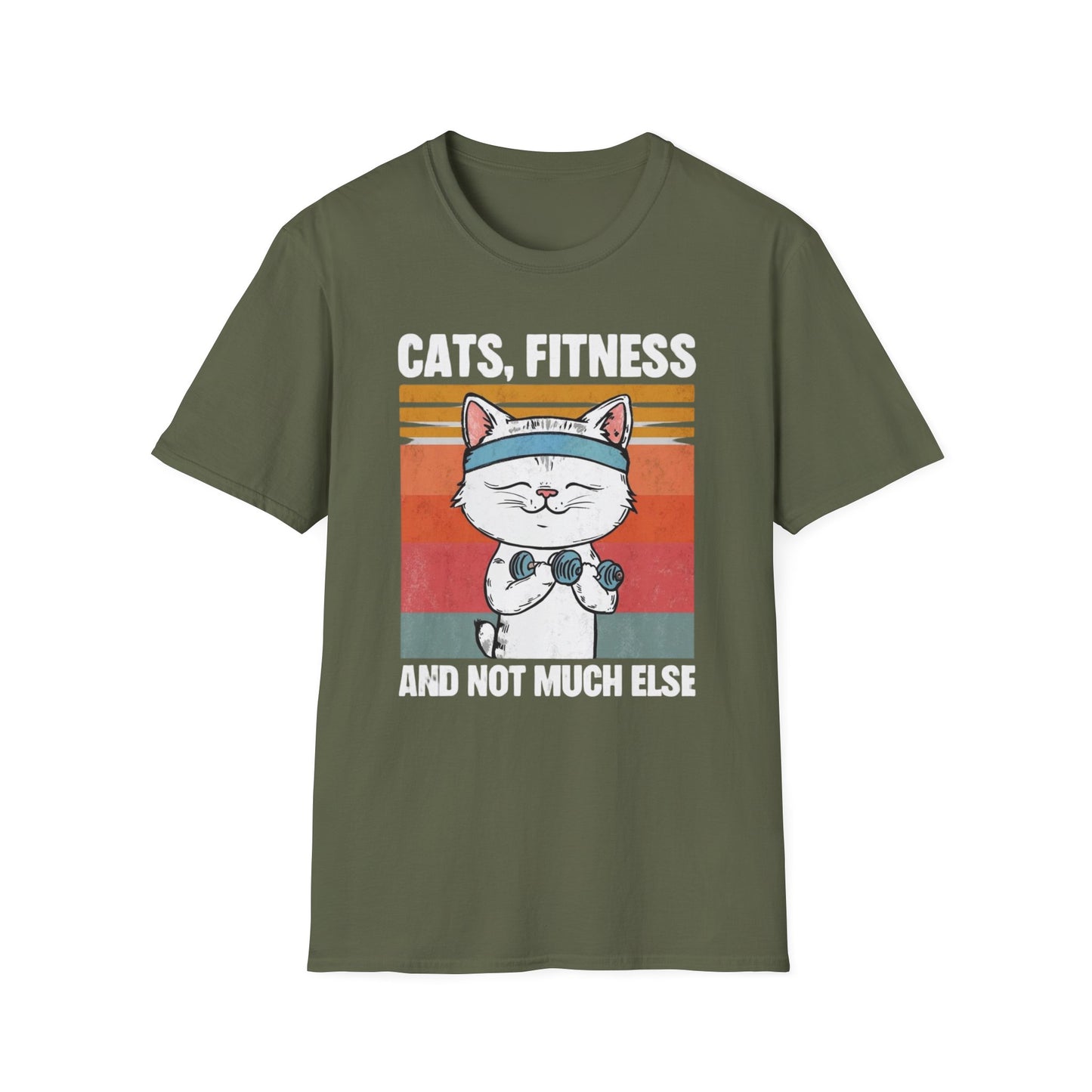 Cat Fitness Shirt for cats Lover gifts for Pet Lovers T-shirt for Gym Rat T Shirt Funny Dog T Shirts CATS Fitness and Not Much Else Tees
