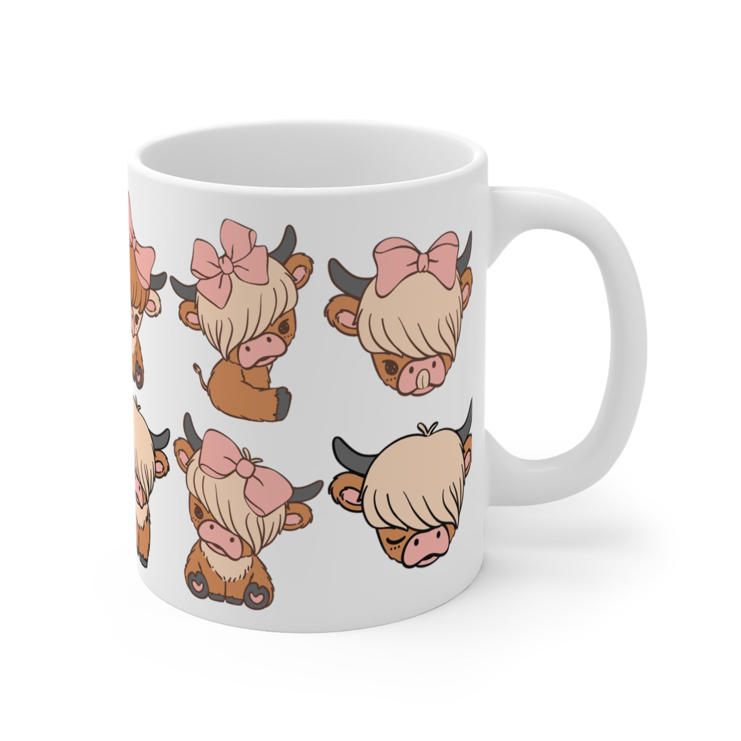 Funny Cow Design Mug Highland Cow Mug for Farmer's Gifts for Cow Lovers gift Cow Face Coffee Mug Cow Face Funny Cow Mug MOODY Cow Print