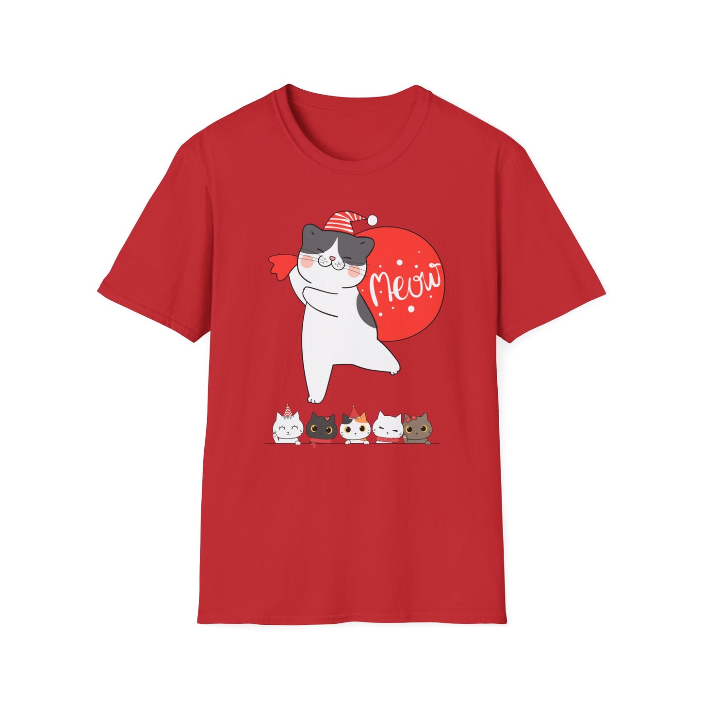 Cute Kitten Shirt for Christmas cat Presents for Cat Mom gifts for Christmas present for Cat Lover T-shirt Adorable Cats T Shirts Meow
