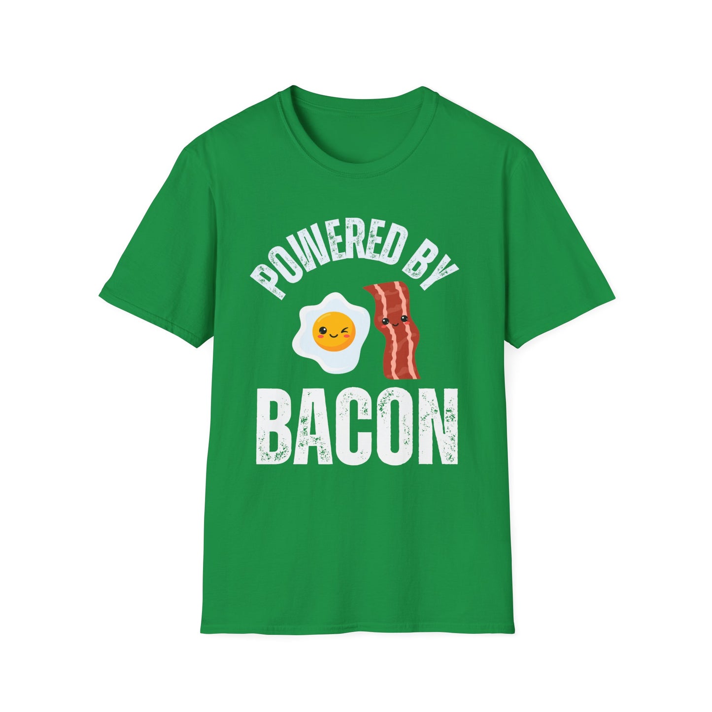Powered by Bacon Shirt for Bacon Lover gift for Meat Lovers Tshirt for Carnivore Diet T-shirts for mens gifts for Her gift for Him