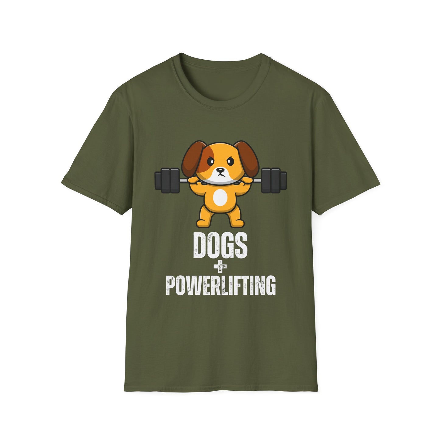 Powerlifting T-shirt for Dog Lover gift for Powerlifting Lover T Shirt Dogs & Powerlifting Shirt for Fitness Lover gift for Powerlifter