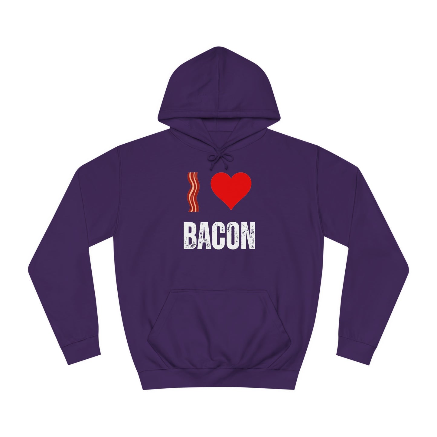 I Love Bacon Hoodie for Meat Lover gift for Him gifts Breakfast Lover Sweatshirt I Heart Bacon Hoodie