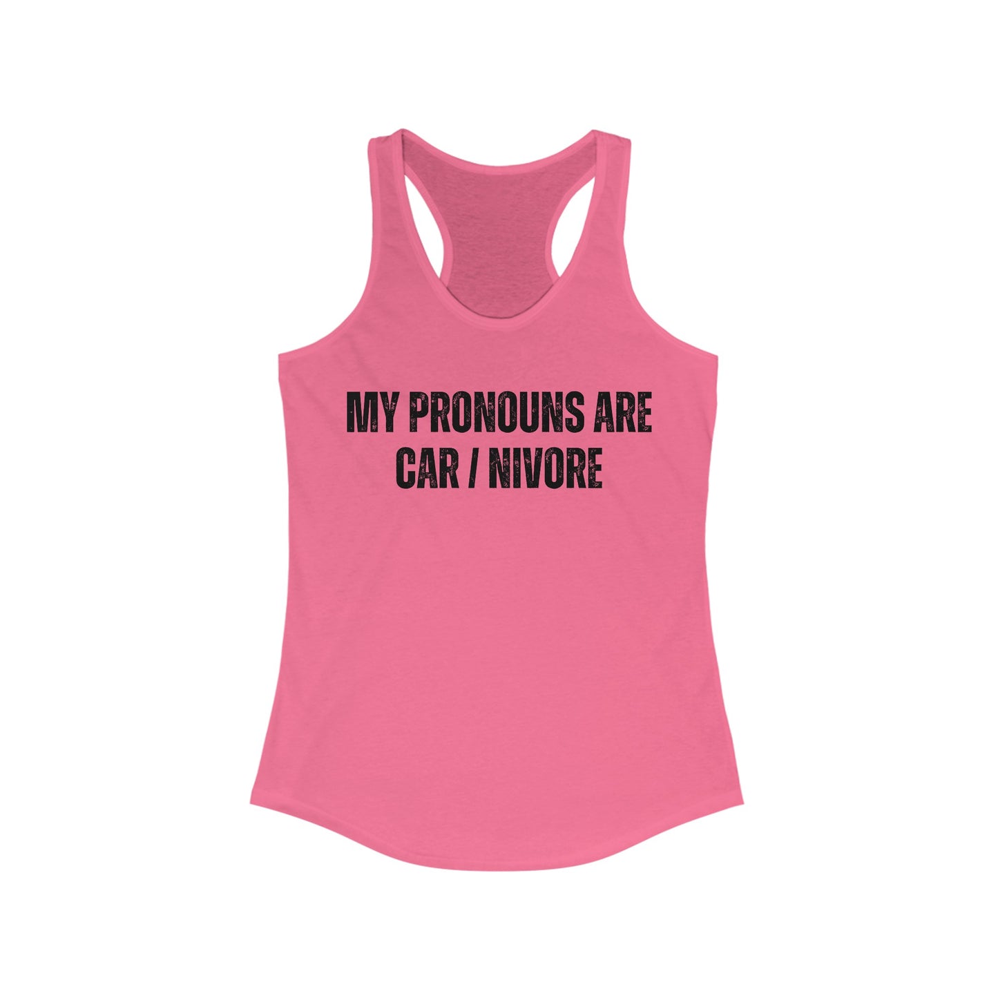 Funny Carnivore Tank Top My Pronouns are Car / Nivore Tank Tops for Carnivore gift for Her gifts for Women Meat Lover gift ideas