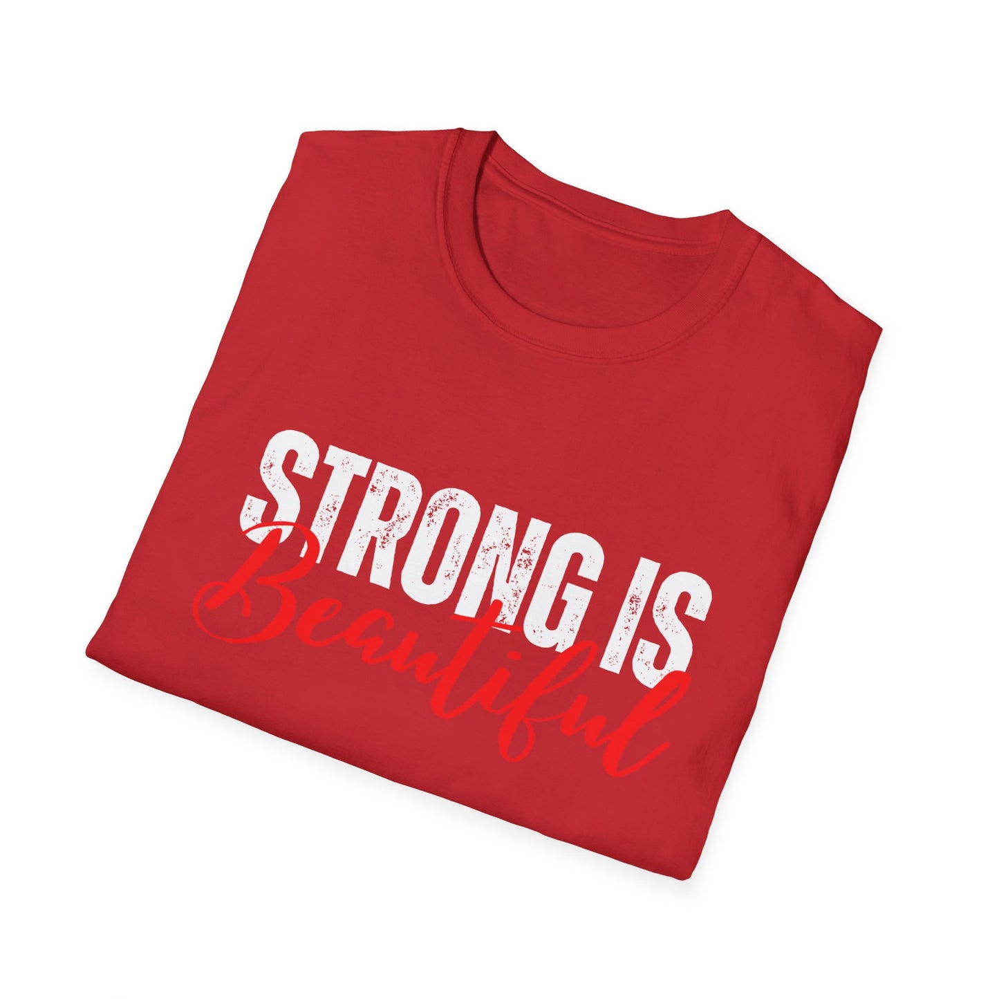 Strong is Beautiful Workout Shirt for Fitness Lover gift for Gym T-shirt for Workout Lover gift for Her Weightlifting Tee Powerlifting