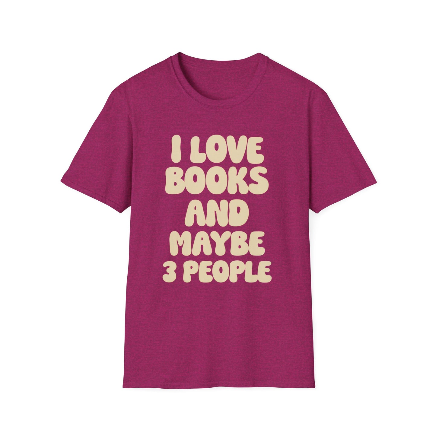 I Love Books and Maye 3 People Shirt Funny Retro TShirt for Bookworm gifts for Bookish Tee Shirt Reading Lover T-shirts Reading TShirt