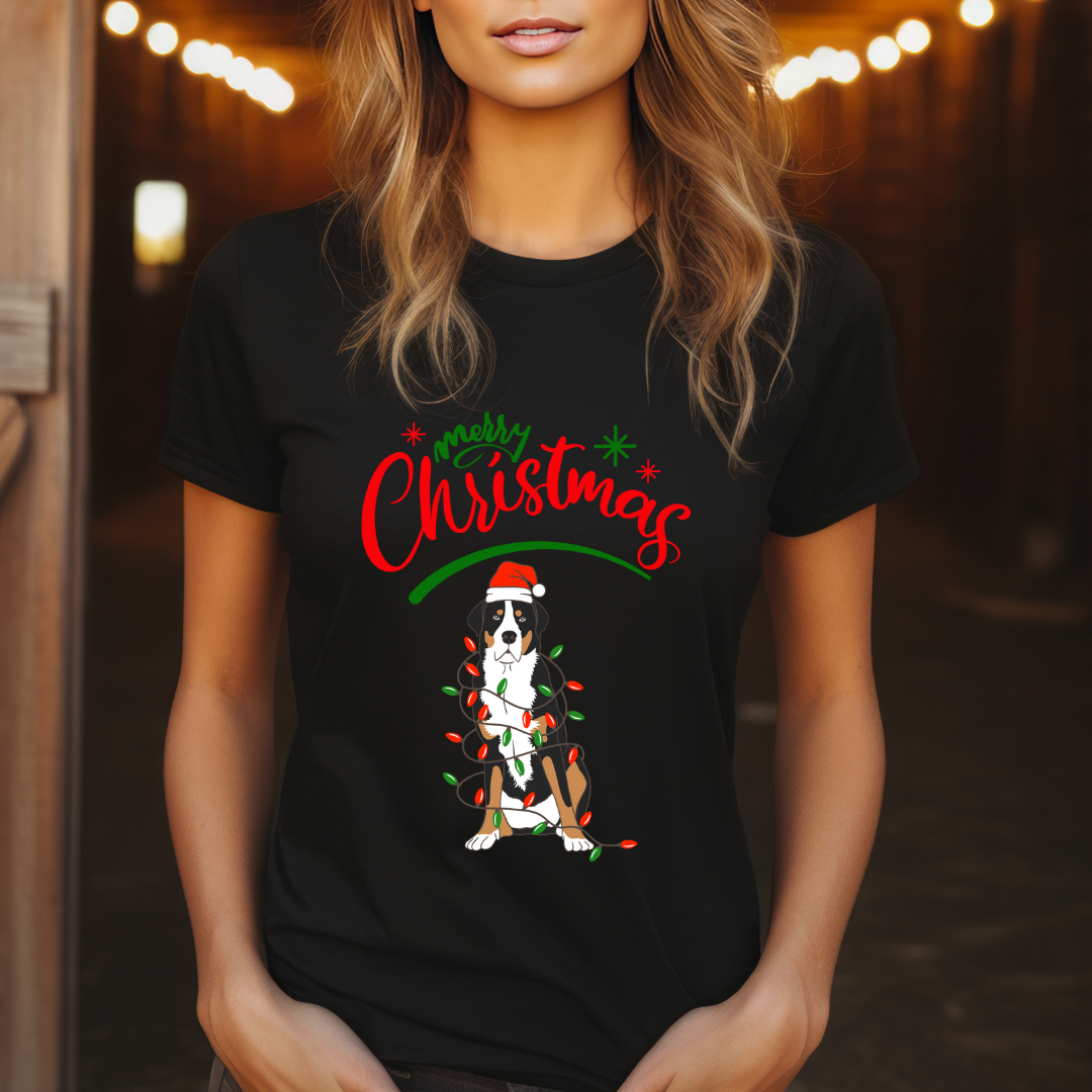 Cute Dog Christmas Tee for Dog Lovers gifts for Christmas for Dog moms gift for Her Christmas presents Funny Dog Shirts Dog Tshirt