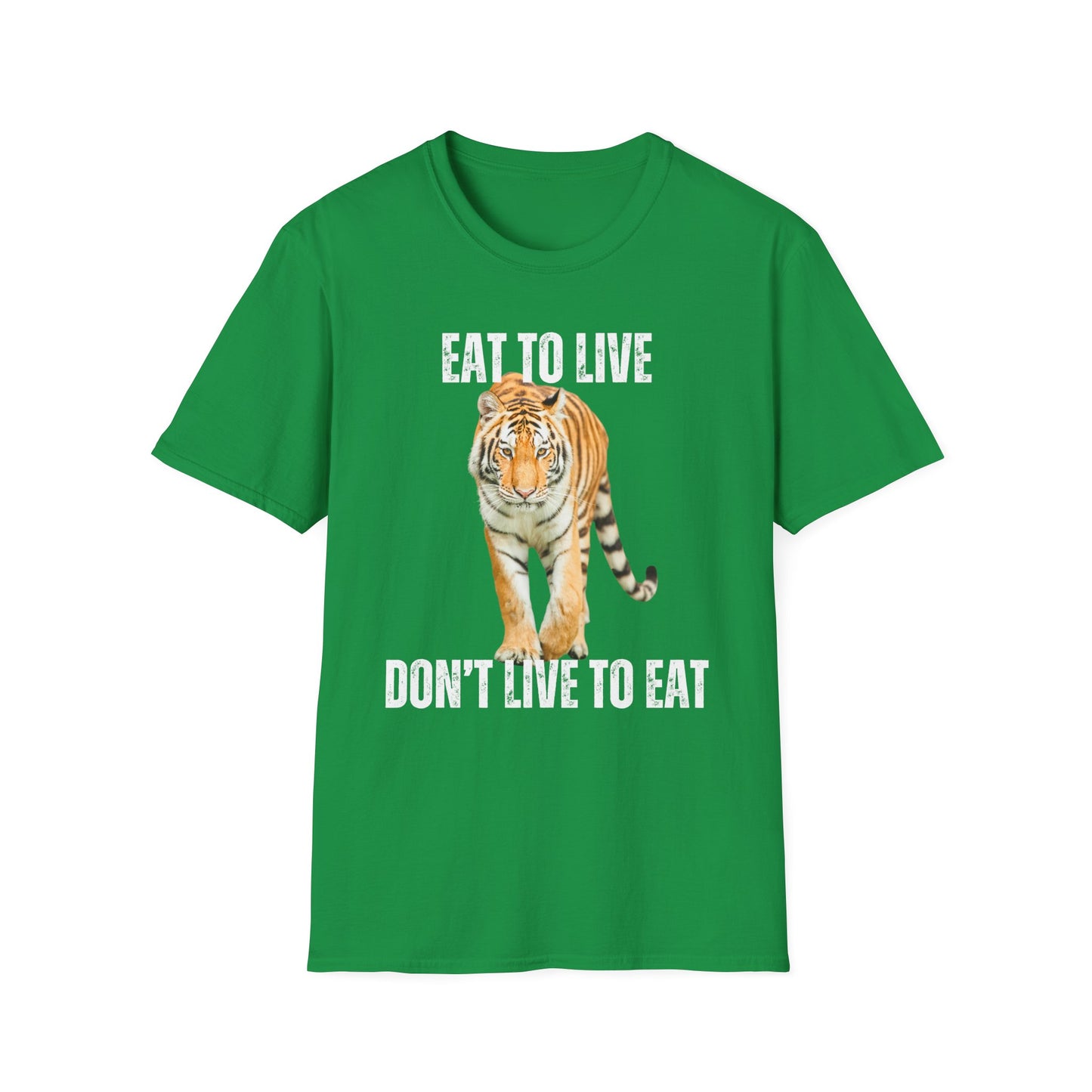 Tiger Carnivore Shirts Healthy Diet Shirt Eat to Live Don't Live to Eat Cool Panther T-shirt for Carnivore gift for Friends