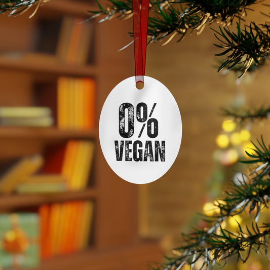 Carnivore Christmas Ornament for Meat Lover present for Christmas Ornaments for Funny Christmas decorations 0% Vegan Christmas Ornament