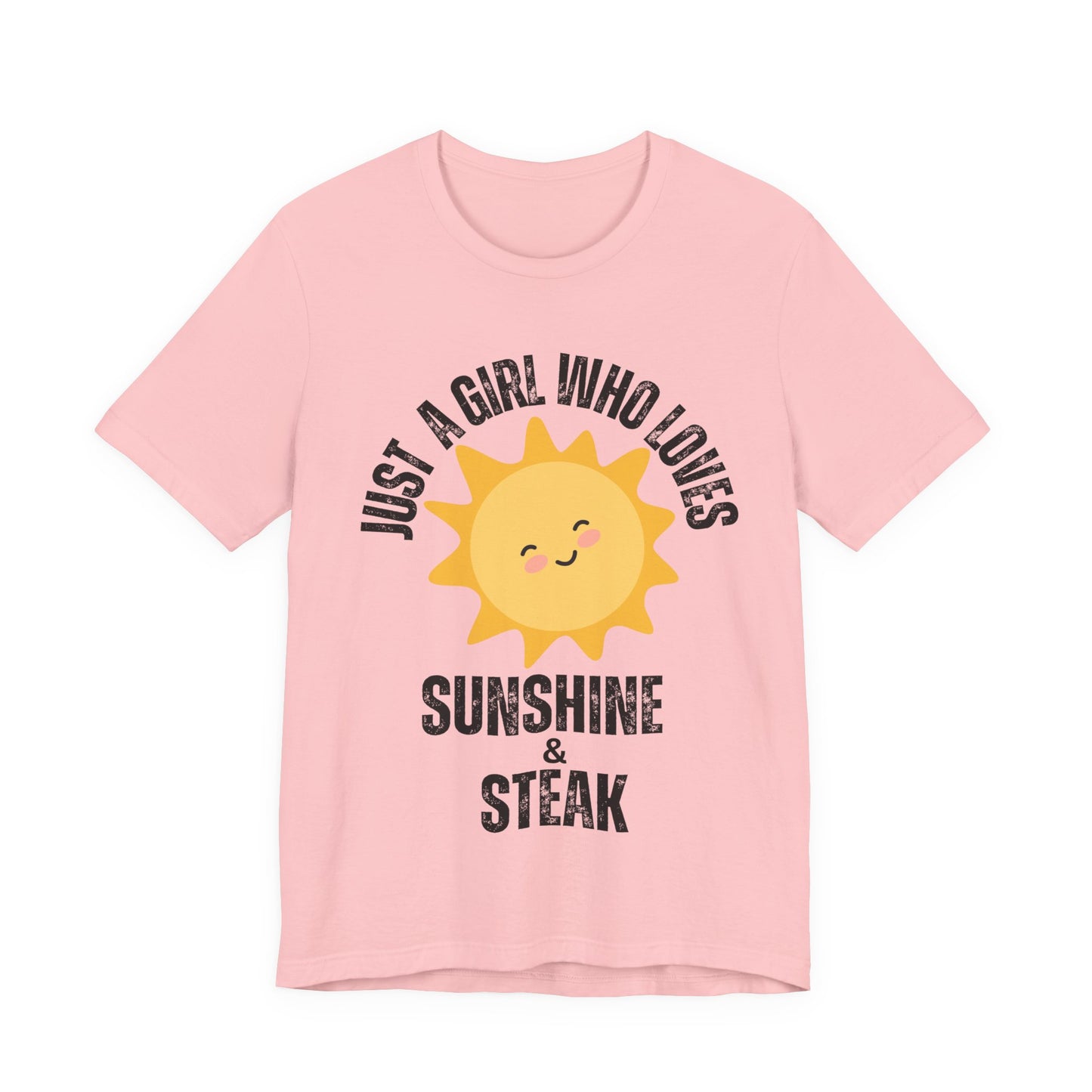 Steak and Sunshine Unisex Tee, Carnivore Diet Top, Foodie T-Shirt, Meat Lover Shirt, BBQ Party Wear, Grilling Apparel