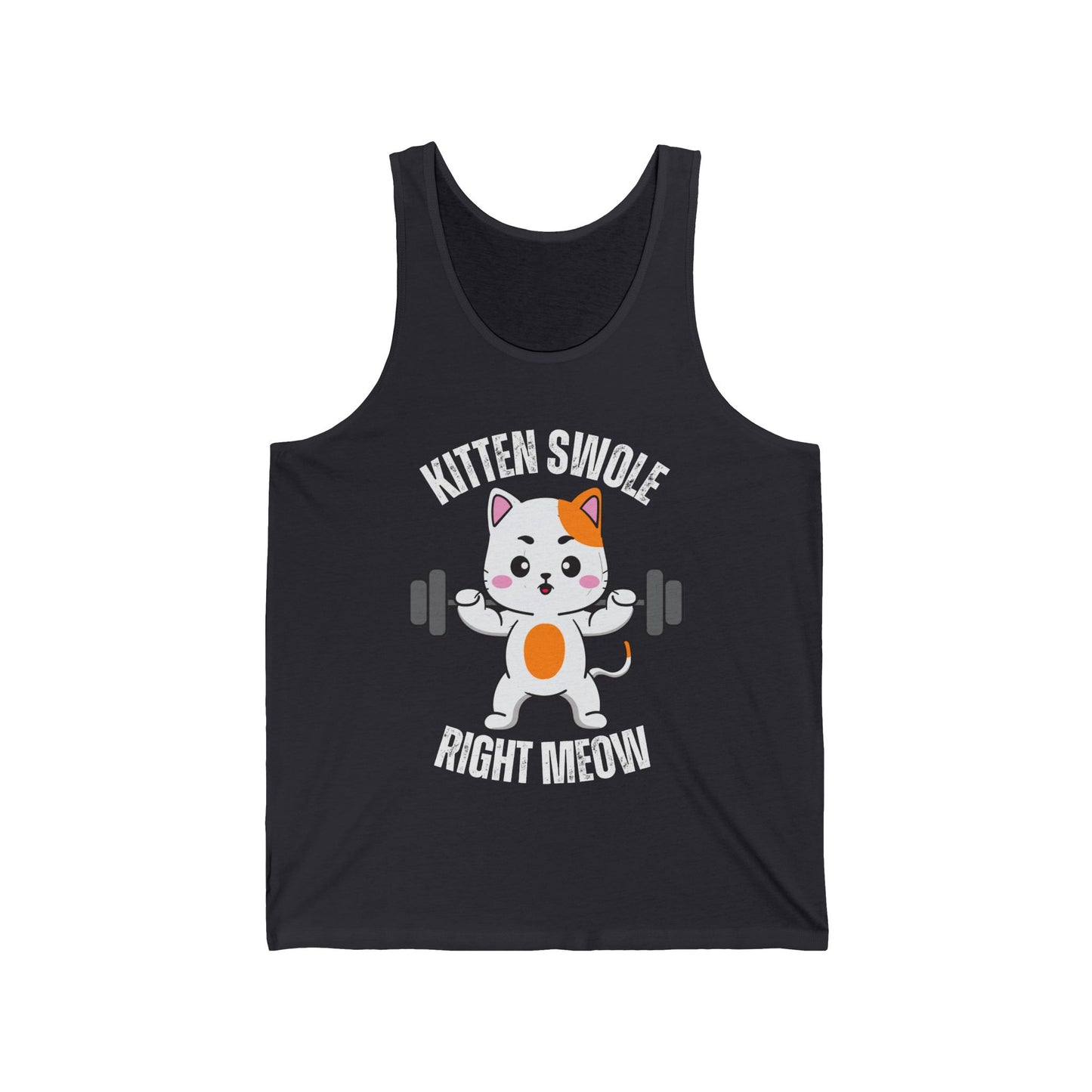Workout Tank Top for Cat Lover gift for Gym giftsFunny Cat Pun Shirt Cat Saying Tshirt  Cats Quote Tank Tops Kitten Swole Right Meow