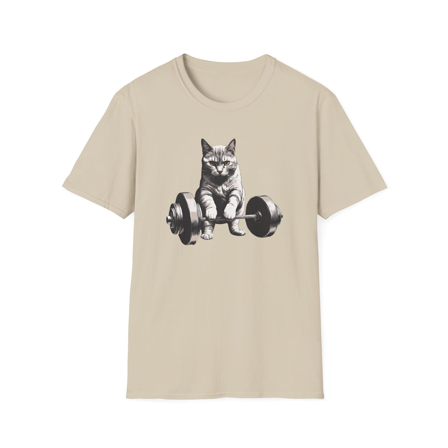 Cat Deadlifting Shirt for Gym Rat gifts for Workout Lover gift Cat Lover T-shirt Funny Cats Lifting Weights Kitty Powerlifting Weightlifting