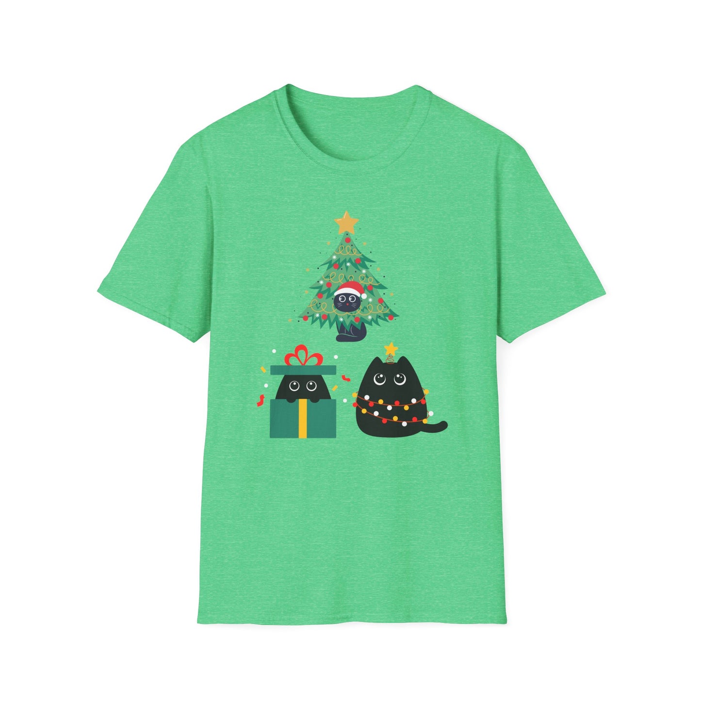 Funny Black Cat Shirt for Christmas gift for Cat Lover gifts for Cat Mom presents for Christmas Women's T Shirts for Her gifts for Her