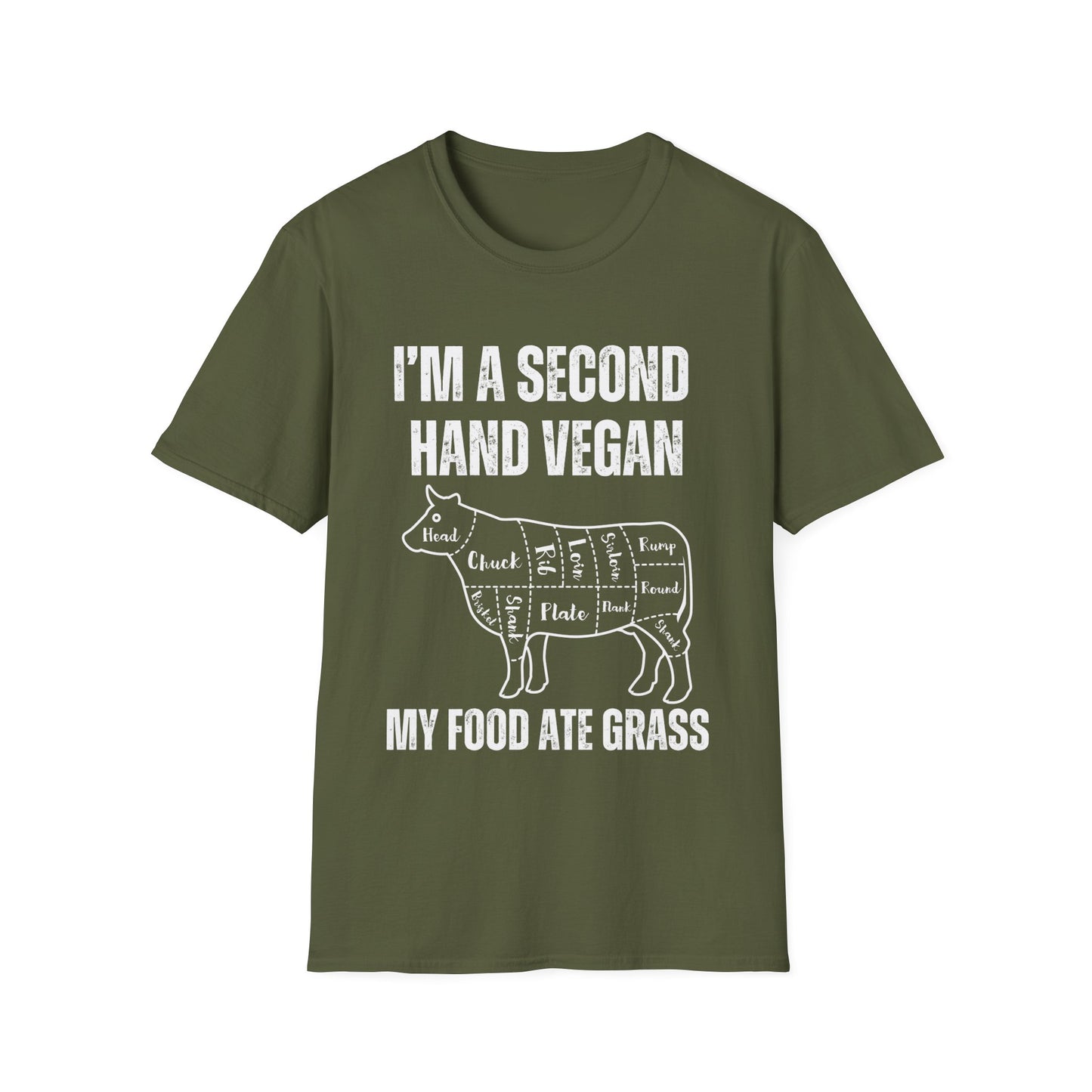 Second Hand Vegan Shirt for Meat Lover gift Funny T-shirt for Steak Lover gift for Meat Lover Shirt for Carnivore T Shirt