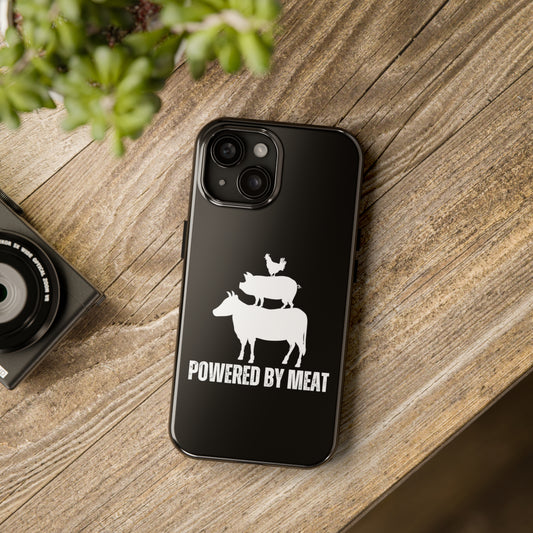 Carnivore Phone Case Powered By Meat Funny Phone case for Carnivore gift for Lion Lover gift for him or her