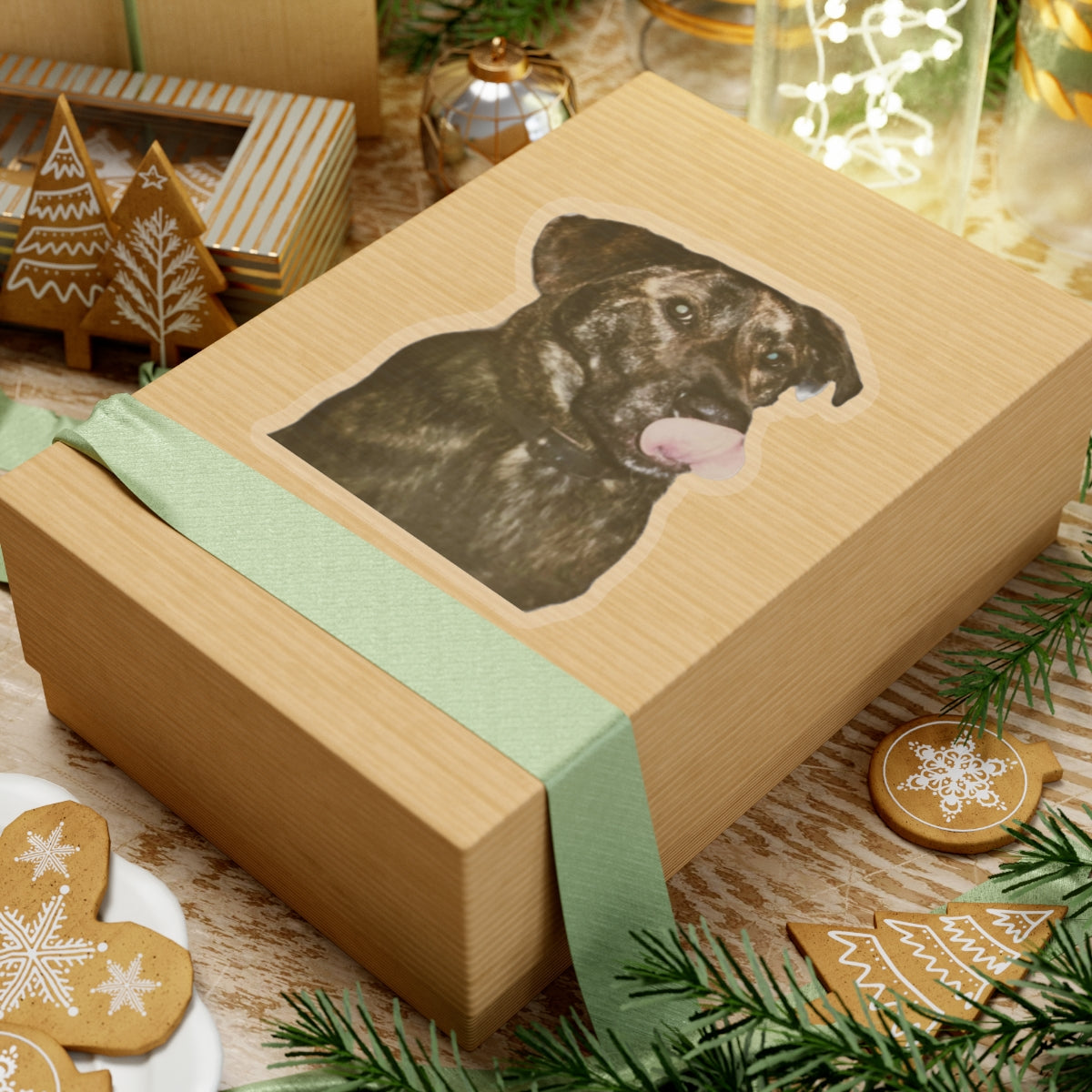 Funny Dog Sticker for Dog Lover gift for Dog Mom Cute Brindle Dog Stickers for Dog Dad Gifts for Her Water bottle sticker for laptop