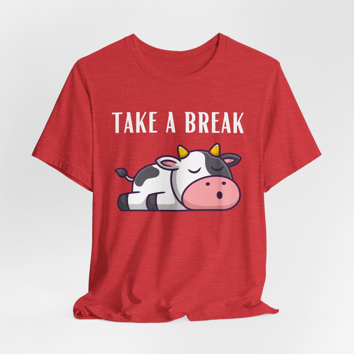 Cute Cow Shirts for Farmers wife gift for Farming T-shirt for Cow Lover gifts for Her Funny Cow Shirt TAKE A BREAK T Shirt