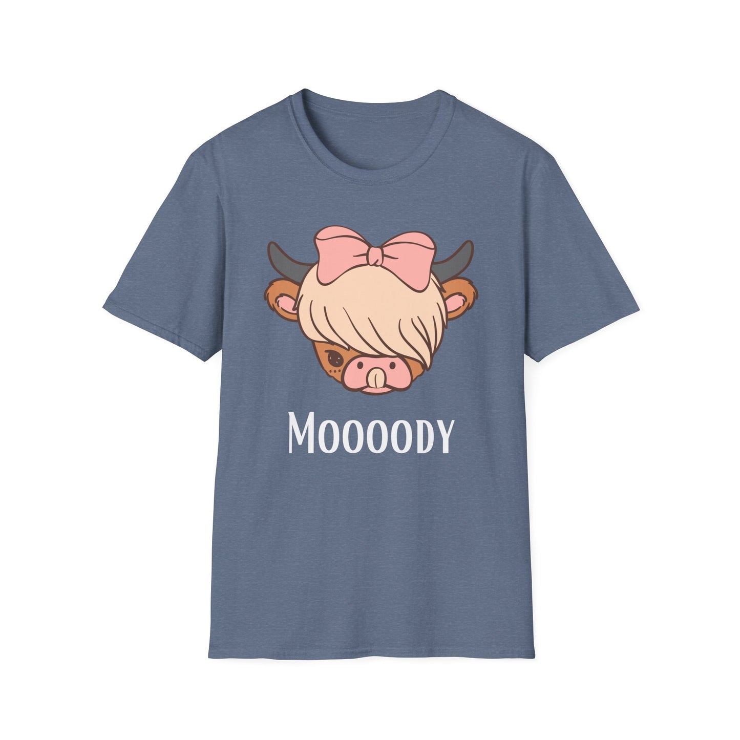 HighLand Cow Shirt Cow Theme gift for Women Cow Head Shirts Cow Face T-shirt for Mom gift Moo Moody T shirt for Veterinarian gift