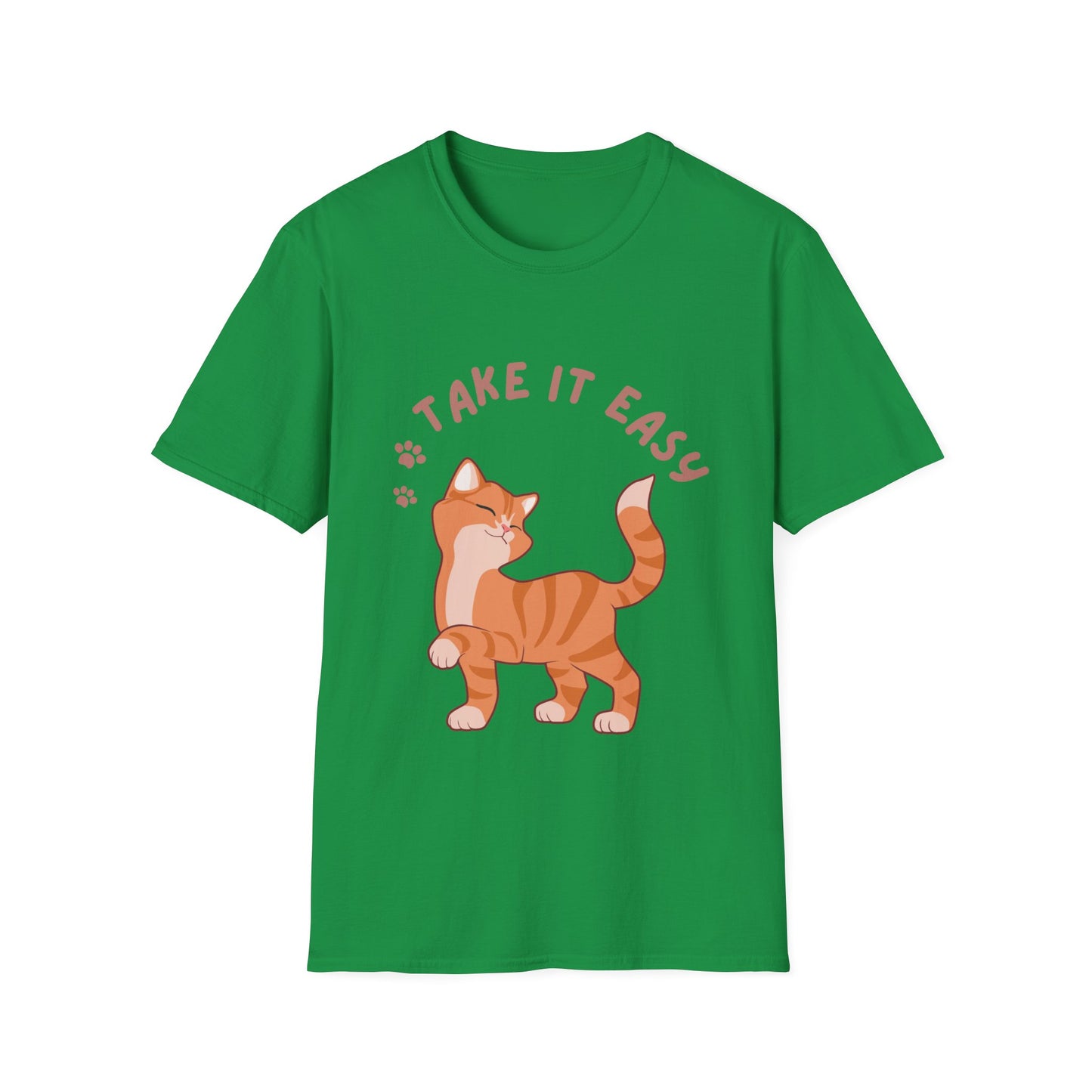 T-shirt Cute Kitten T Shirt for Cat Lover gift for Her Kitten T-Shirt Take It Easy Shirt