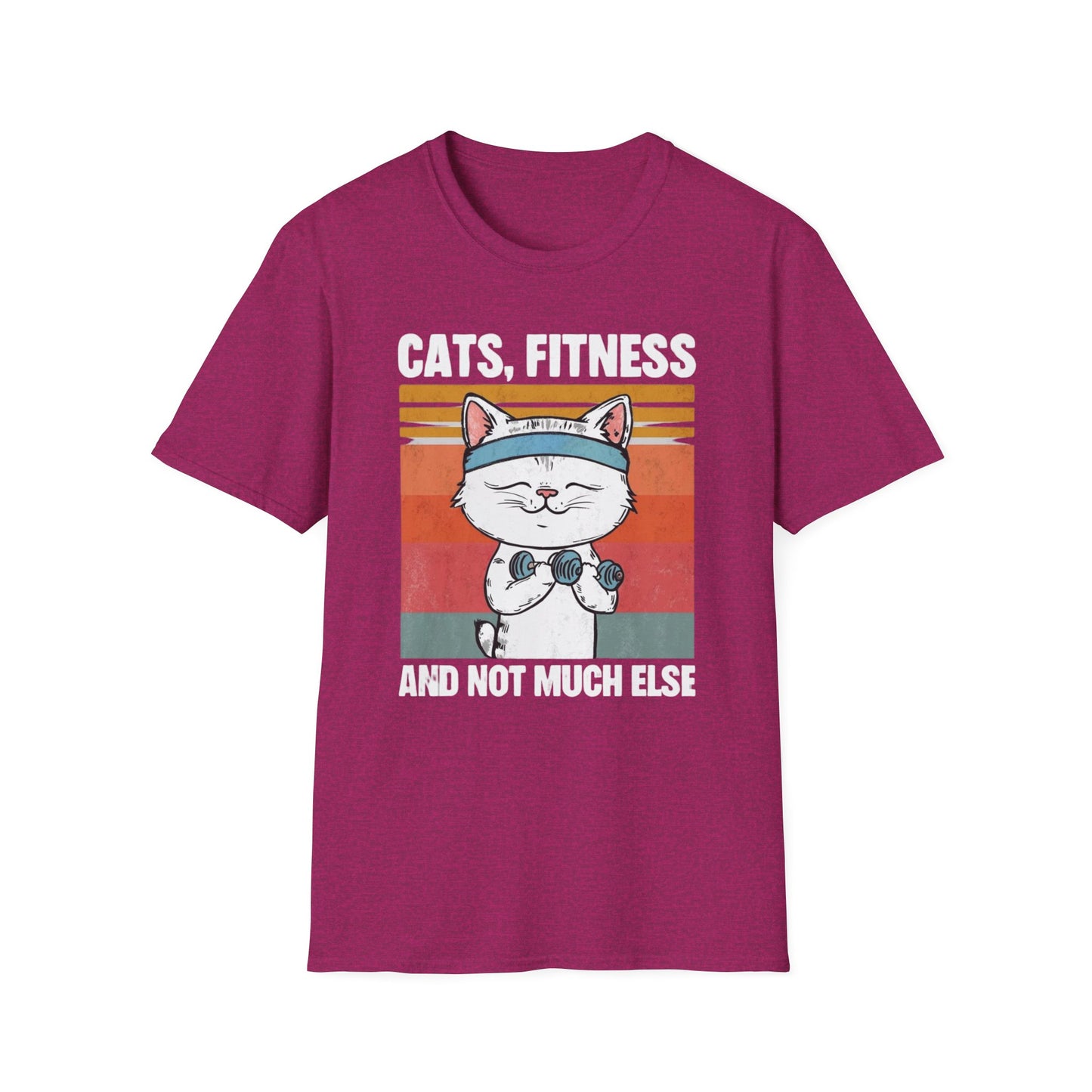 Cat Fitness Shirt for cats Lover gifts for Pet Lovers T-shirt for Gym Rat T Shirt Funny Dog T Shirts CATS Fitness and Not Much Else Tees