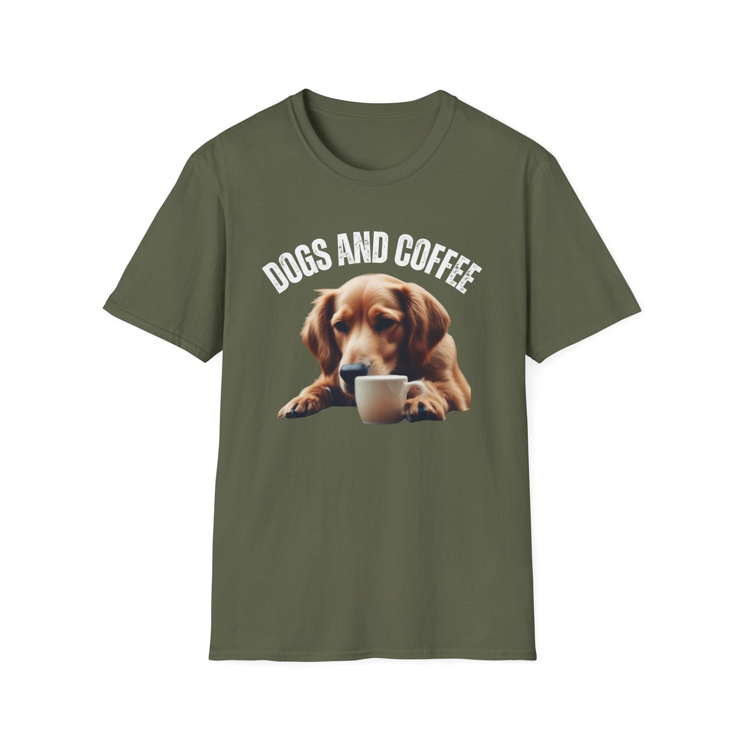 Dog Coffee Shirt Cute Dogs Drinking Coffee T-shirt for Golden Retriever Lover gifts for Golden Retriever T Shirts Cute Dog Shirts for Dog Mom gift