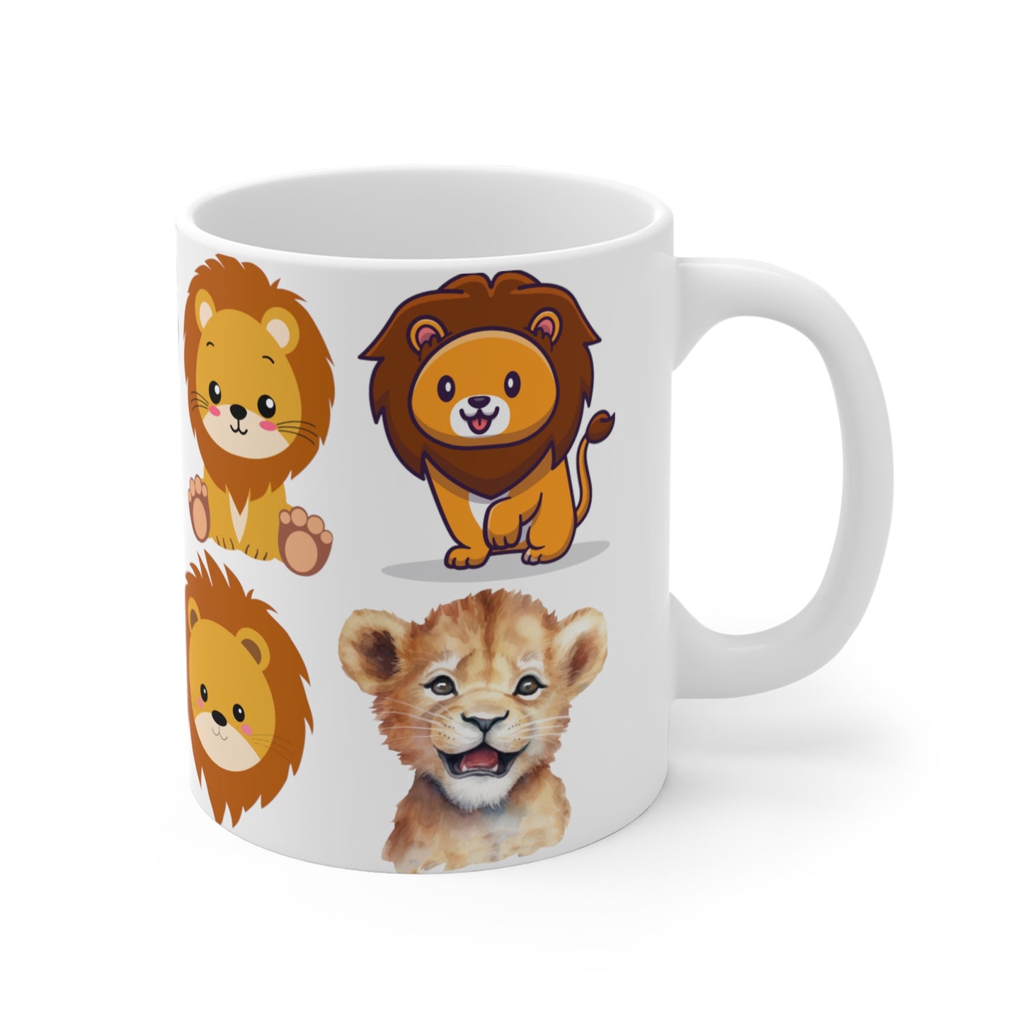 Cute Mug for Lion Lover gift for Animal Lover gift for for Cat Lover gift for Her gift for Coffee Lover gift - Baby Lion Mug 11oz