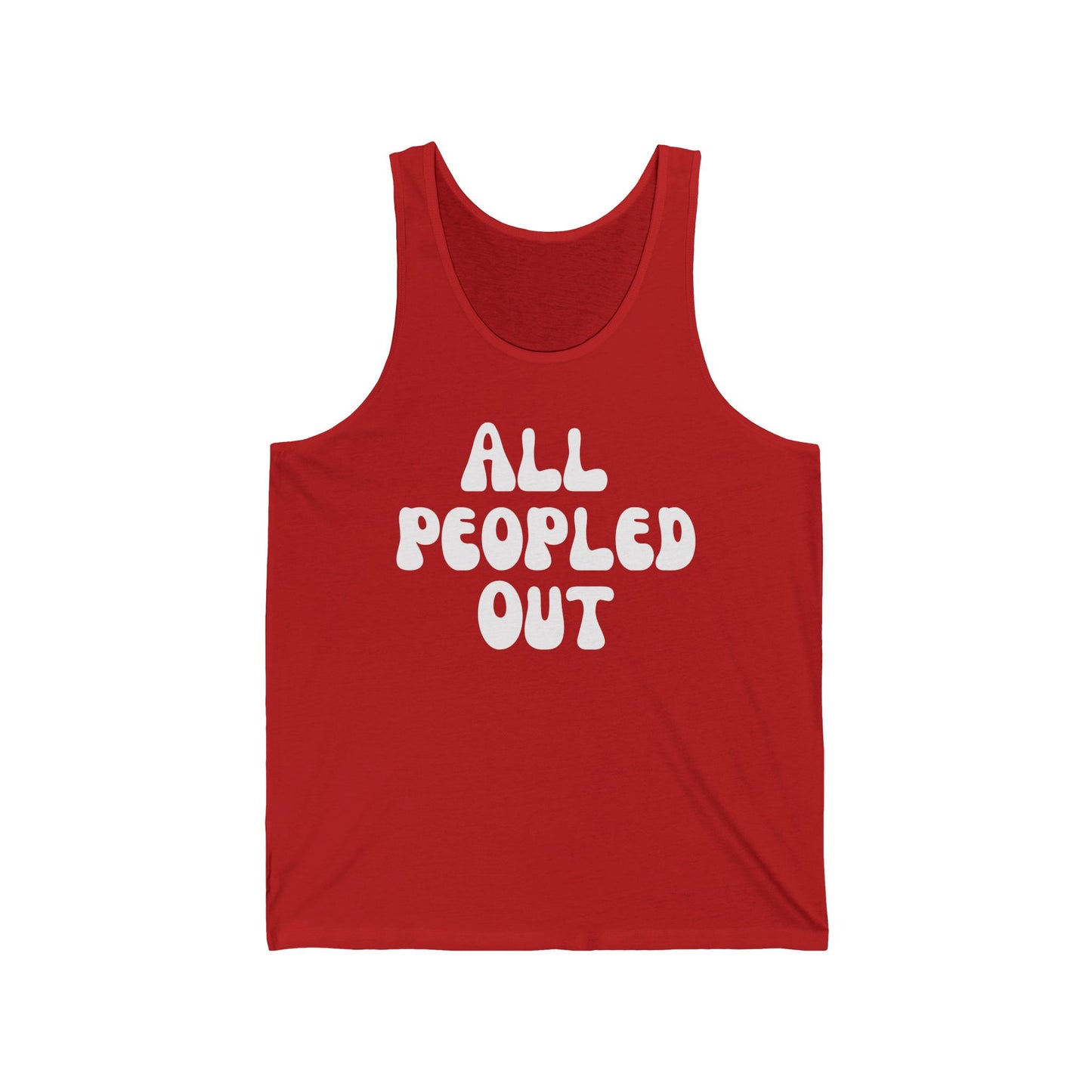 All Peopled Out Tank Top Sarcasm Shirt Introvert Tee for Funny Introvert Shirt Hipster Shirt Awkward Tshirt for Antisocial Tank Tops for him gift