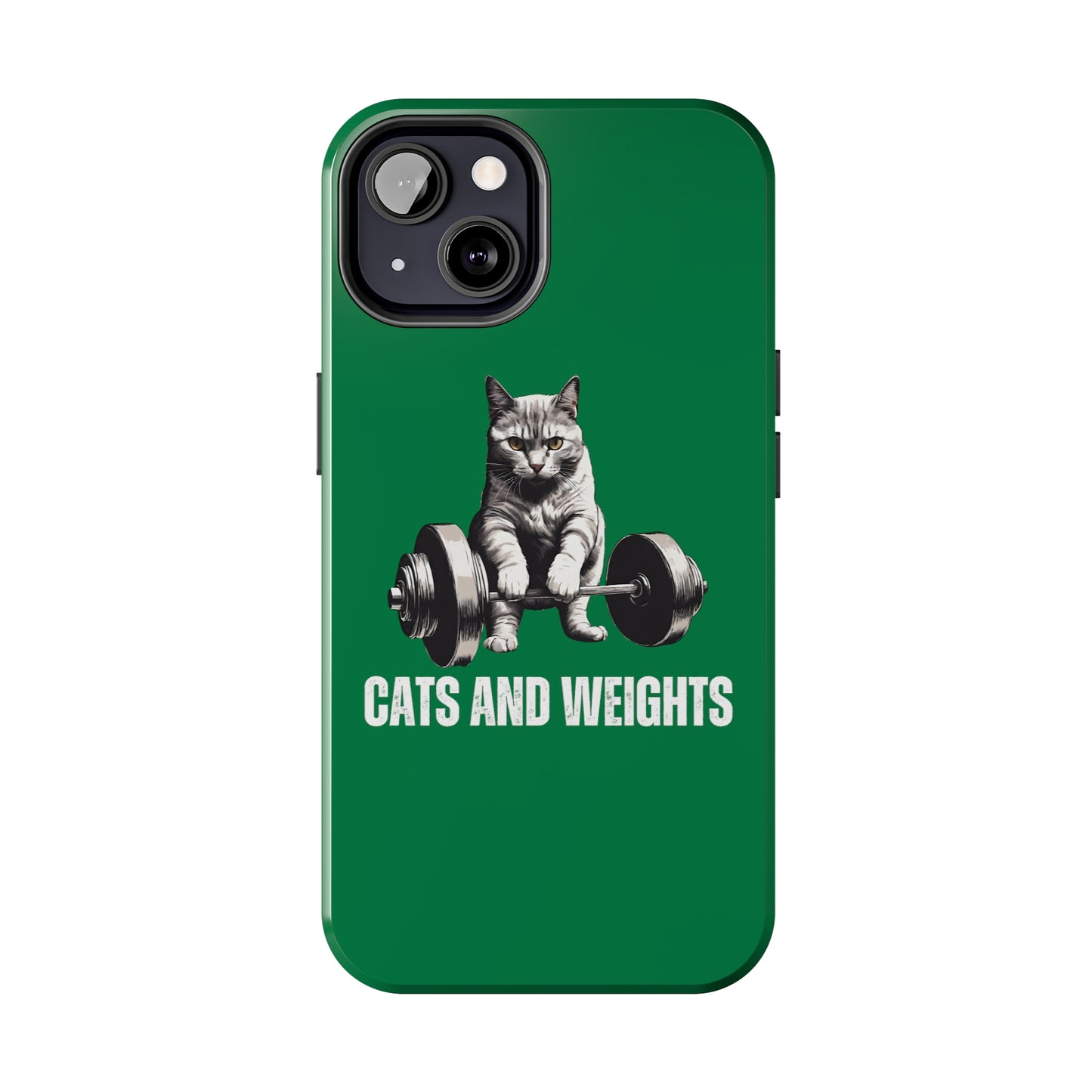 CATS & Weights iPhone case for Gym Lover gift for Cat Lover gifts for Fitness Lover Funny Cat Phone case Workout case