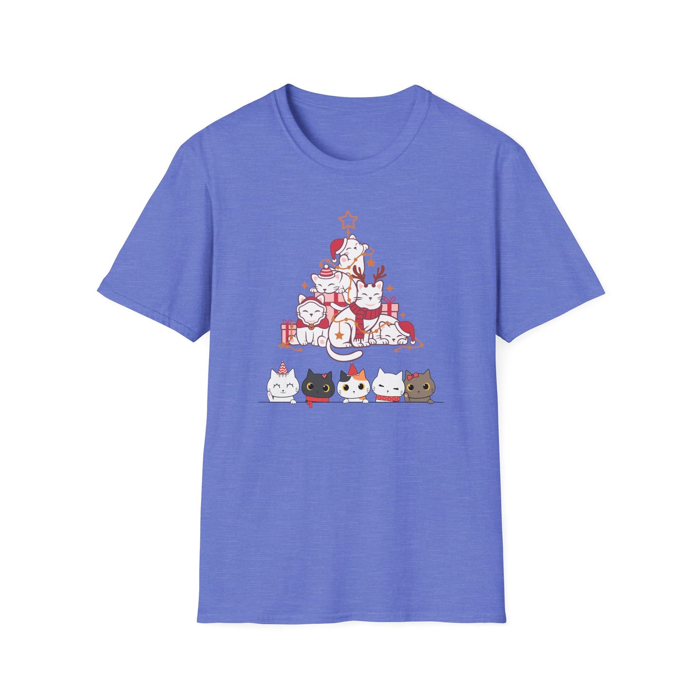 Christmas Cat tshirt for Cat Lovers gift for Christmas t-shirt for Cat mom present for Christmas gifts for Women's Cat Lady Shirt for Her