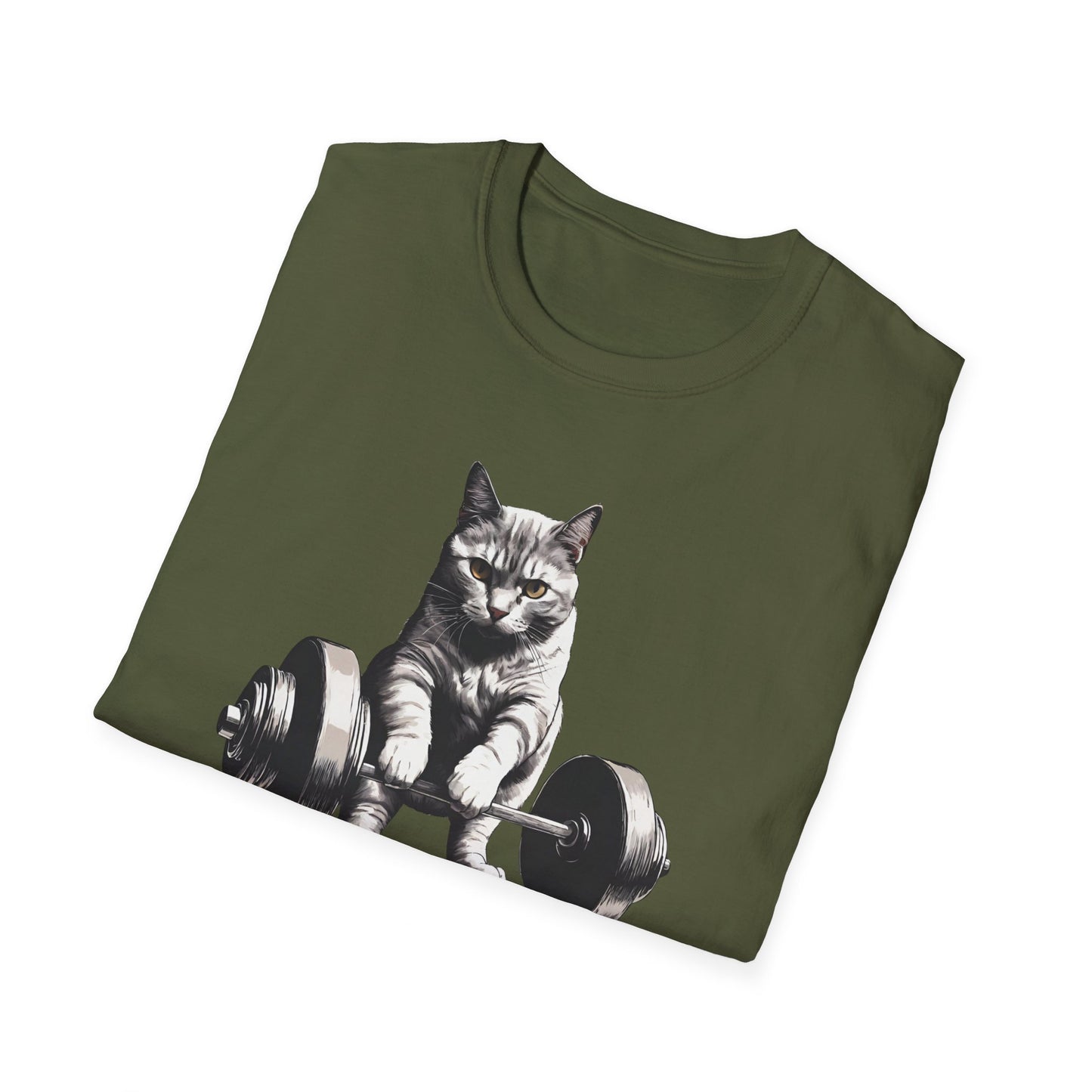 Cat Deadlifting Shirt for Gym Rat gifts for Workout Lover gift for Cat Lover T-shirt Funny Cats Lifting Weights T Shirts Kitty Powerlifting Weightlifting