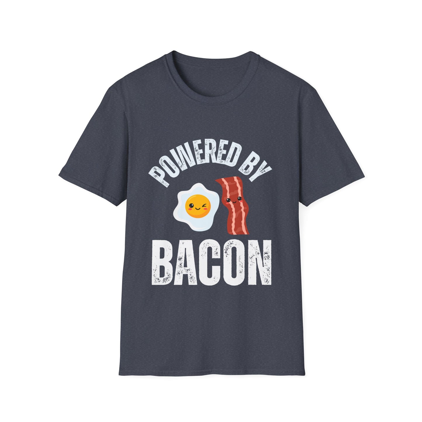 Powered By Bacon T Shirts Funny Meat Shirt - Bacon & Egg T-shirt for Meat Lover Gift for Bacon Lover Shirt for Carnivore gift for Meat T Shirt