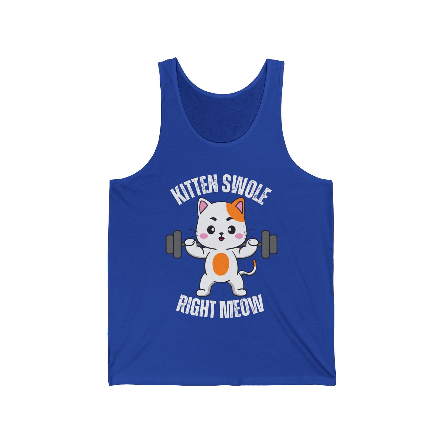 Workout Tank Top for Cat Lover gift for Gym giftsFunny Cat Pun Shirt Cat Saying Tshirt  Cats Quote Tank Tops Kitten Swole Right Meow
