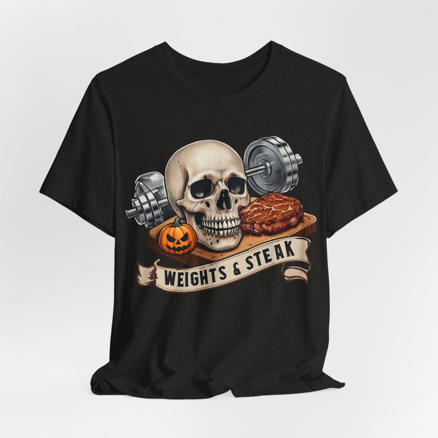 Halloween Skeleton T-Shirt, Men's Women's Unisex Tee, Lightweight Shirt, Funny Costume Top, Spooky Graphic Apparel