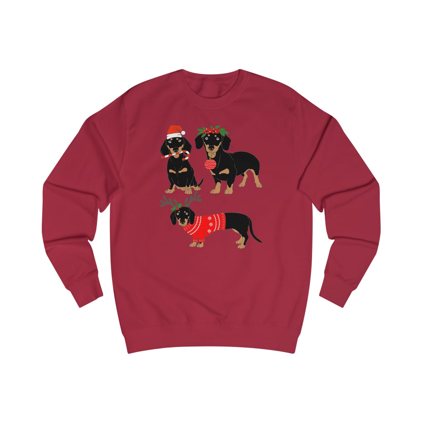 Dachshund Sweatshirt for Christmas presents for Weiner Dog Lover gift forDachshund Mom gift for Dog Dad Sweatshirts for Christmas presents