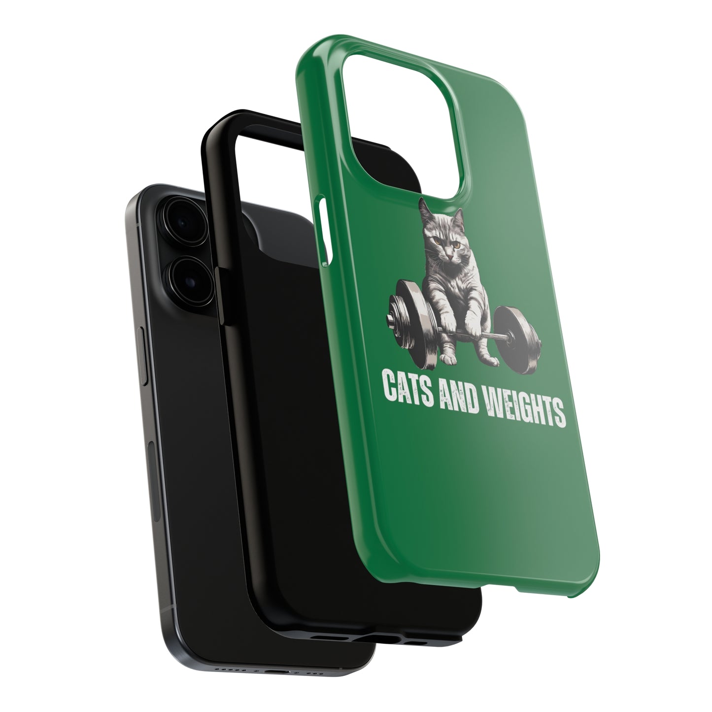 CATS & Weights iPhone case for Gym Lover gift for Cat Lover gifts for Fitness Lover Funny Cat Phone case Workout case